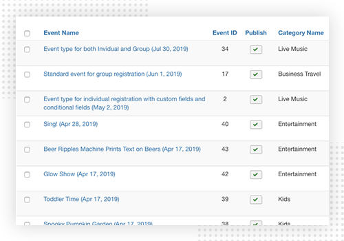 Joomla events management extension
